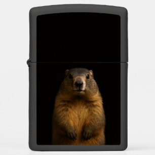 Zippo lighter with Fluffy Marmot