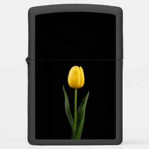Zippo lighter with Golden Yellow Tulip