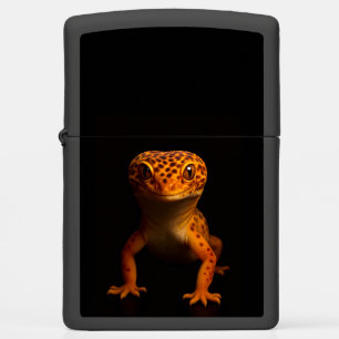 Zippo lighter with Leopard Gecko Lizard