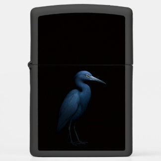 Zippo lighter with Little Blue Heron