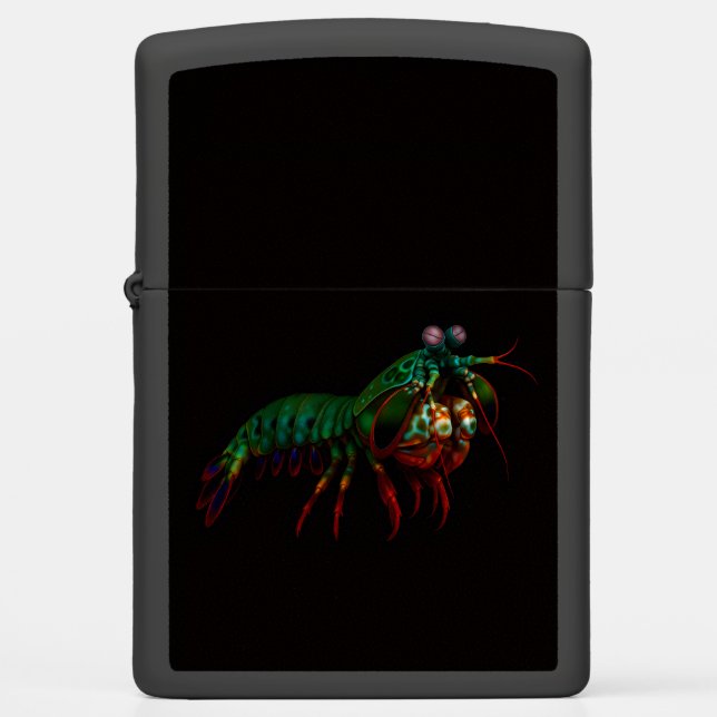 Zippo lighter with Mantis Shrimp (Front)