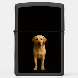 Zippo lighter with Minimalist Labrador