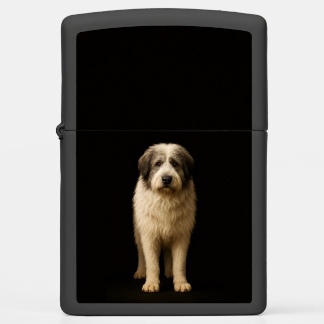 Zippo lighter with Mioritic Shepherd (Front)