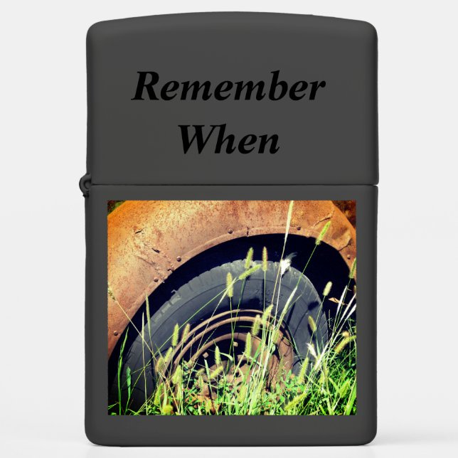 Zippo Lighter With Old Chevy Truck Fender (Front)