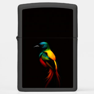 Zippo lighter with Rainbow Tropical Bird