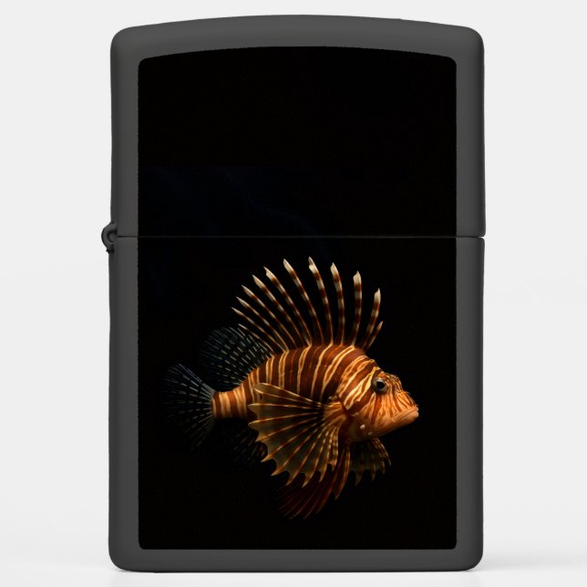 Zippo lighter with Red Lionfish (Front)