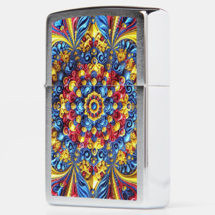 Zippo lighter with Romanian Colors Design