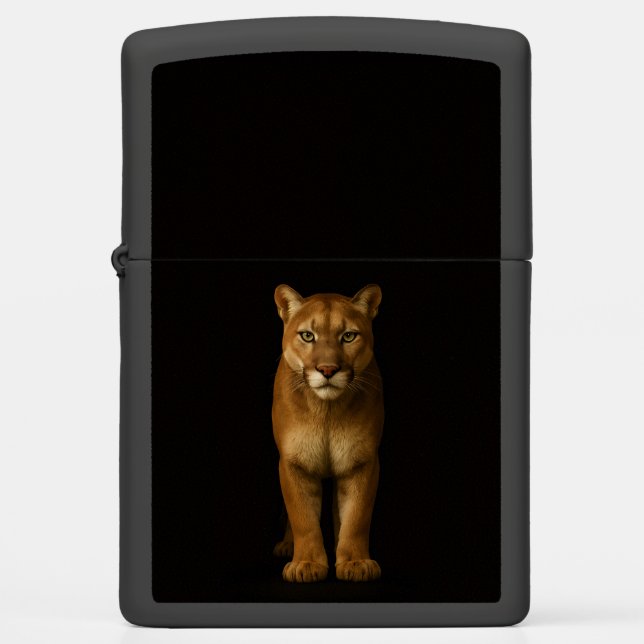 Zippo lighter with Silent Prime Puma (Front)