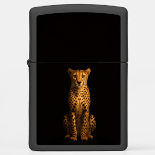 Zippo lighter with Sleek Cheetah