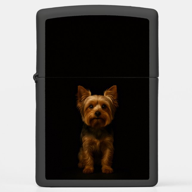 Zippo lighter with Toy Yorkshire Terrier (Front)