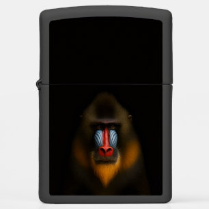 Zippo lighter with tropical Mandrill Monkey