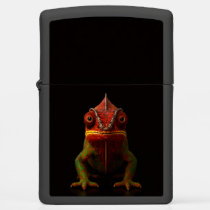 Zippo lighter with tropical Panther Chameleon