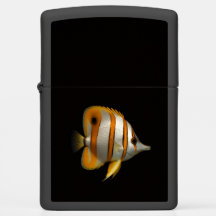 Zippo lighter with Tropical Reef Butterflyfish