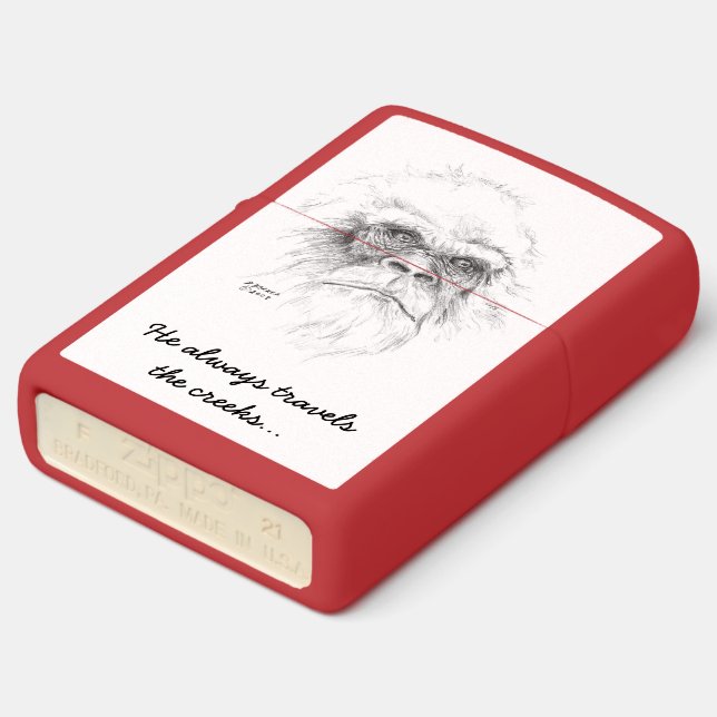 Zippo Sasquatch Lighter (Angled)