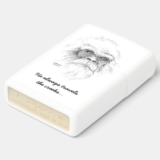 Zippo Sasquatch Lighter (Angled)