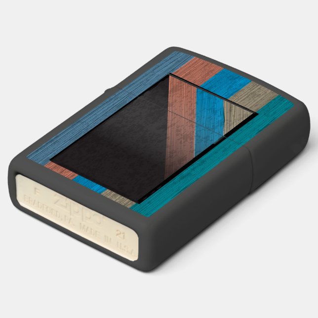 Zippo with a hole Anamorphic Design Zippo Lighter (Angled)