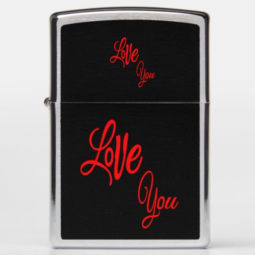 Zippo with the words love you zippo lighter