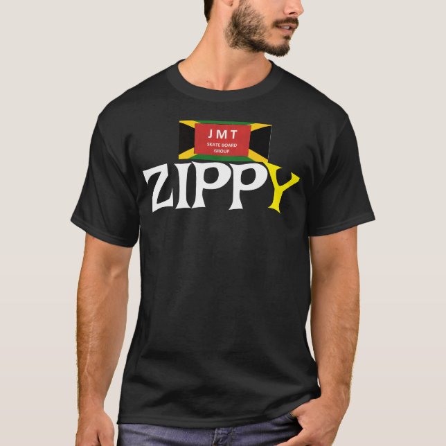 ZIPPY. Basic Dark T-Shirt (Front)