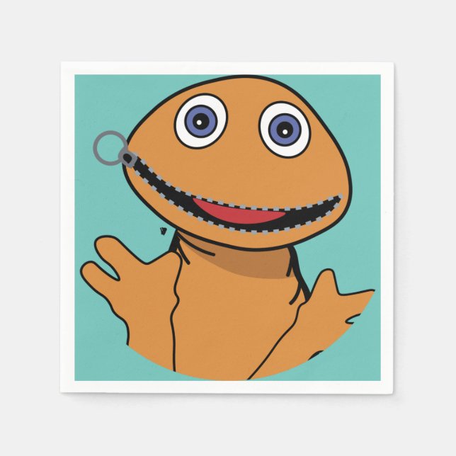 Zippy Rainbow | 1070 Classic | Chatty People T-Shi Napkins (Front)