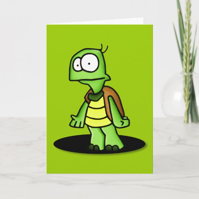 Zippy the Turtle	Greeting Card (Front)