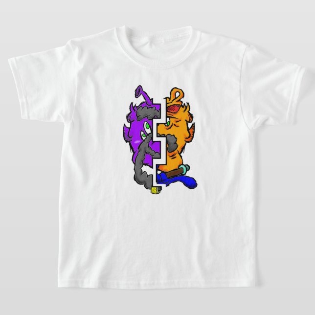 Zippy Trippy Alien Dazs 2-Face Ha/Old k T-Shirt (Laydown)