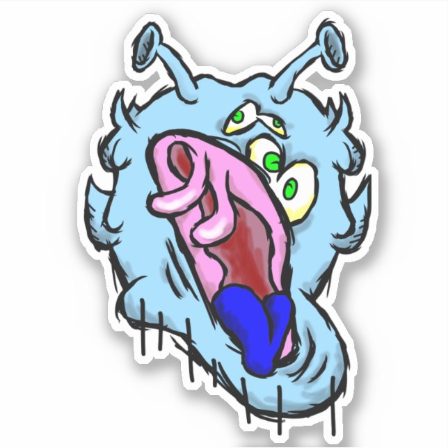 Zippy Trippy Alien Dazs Cold Sticker (Front)