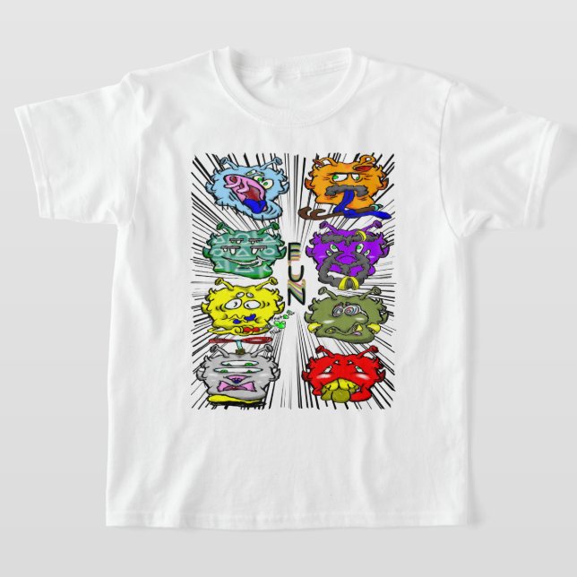Zippy Trippy Alien Dazs Fun k T-Shirt (Laydown)