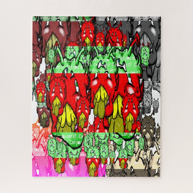 Zippy Trippy Alien Dazs Green-Tooth  Jigsaw Puzzle (Vertical)