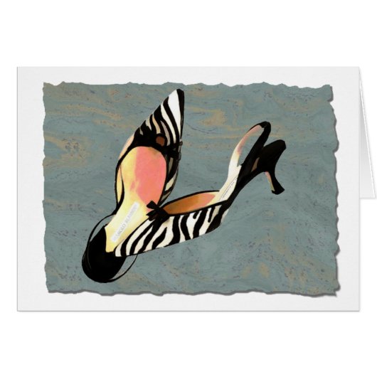 Zippy Zebra Slings Card (Front Horizontal)