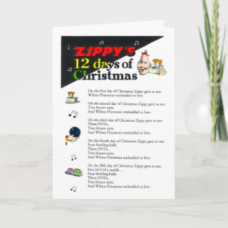 Zippy's 12 Days of Christmas Card