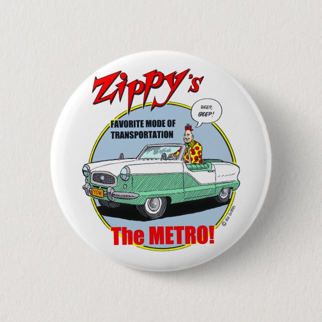 Zippy's Metro Button (Front)