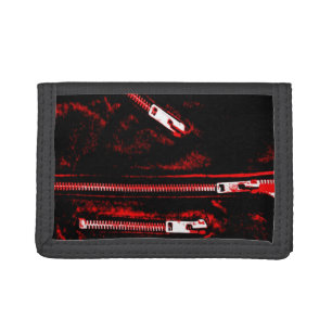 Zips Red print wallet