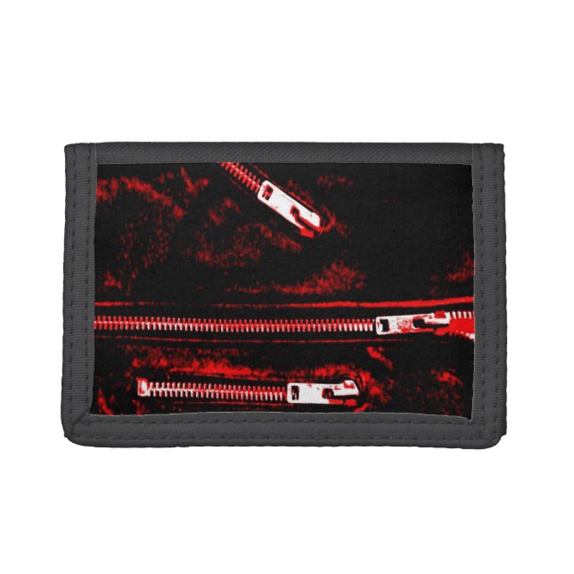 Zips Red print wallet (Front)