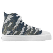 Zipz High Top Shoes Boa Sparkling & Lightning (Left Shoe Inside)