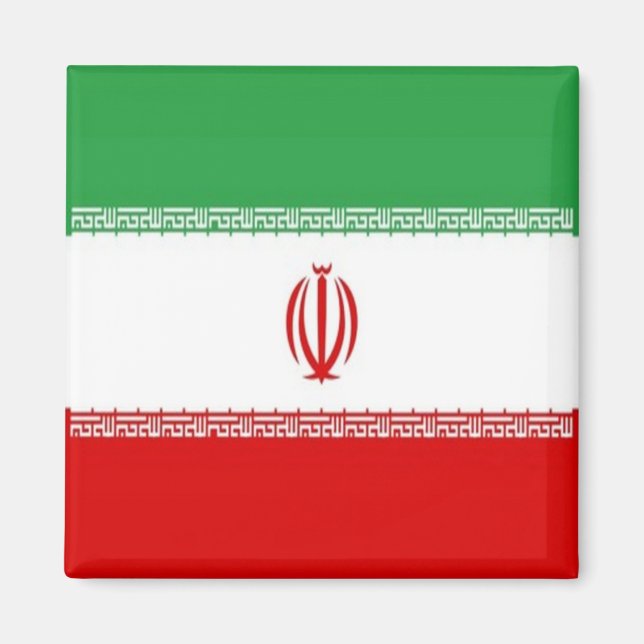 zIR001 Iranian FLAG Iran, Fridge Magnet (Front)
