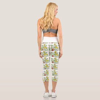 ziraff in forest capri leggings