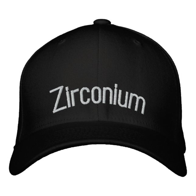 Zirconium Embroidered Baseball Cap (Front)