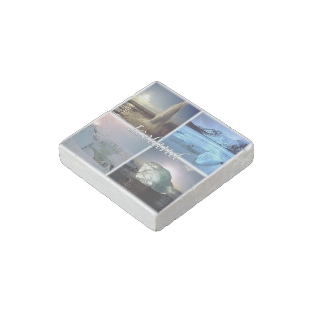 zIS002 ICELAND, Stone Magnet (Angled)