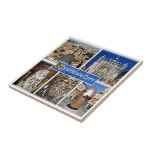 zIT000 ROME Vatican City. Saint Peter's Square, Ceramic Tile