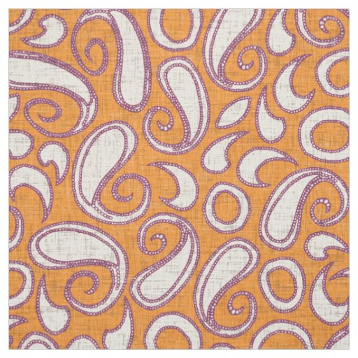 ziya tangerine damson fabric