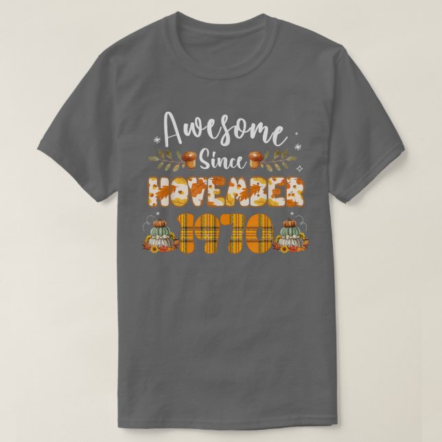 Zjl2 Awesome November 1970 Birthday 51st Birthday  T-Shirt (Design Front)