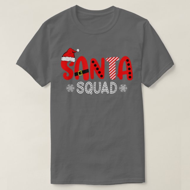 Zjn8 Plaid Santa Squad Merry Xmas Christmas Vibes  T-Shirt (Design Front)