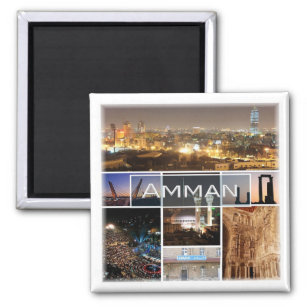 zJO005 AMMAN panorama, Jordan, Asia, Fridge  Magnet
