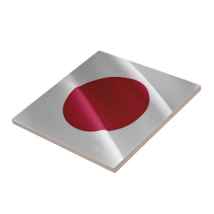 zJP002 japanese waving FLAG Japan, Ceramic Tile