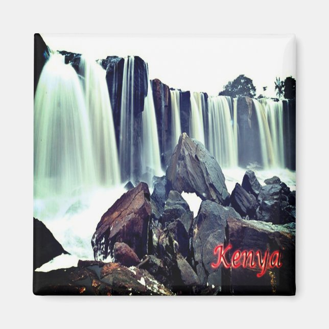 zKE009 KENYA, Fourteen Falls, Africa, Fridge Magnet (Front)
