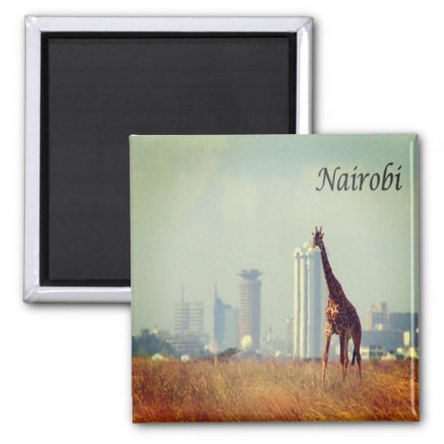 zKE017 NAIROBI Kenya Africa Fridge Magnet