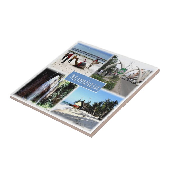 zKE030 MOMBASA, Mosaic, Kenya, Africa, Ceramic Tile (Side)