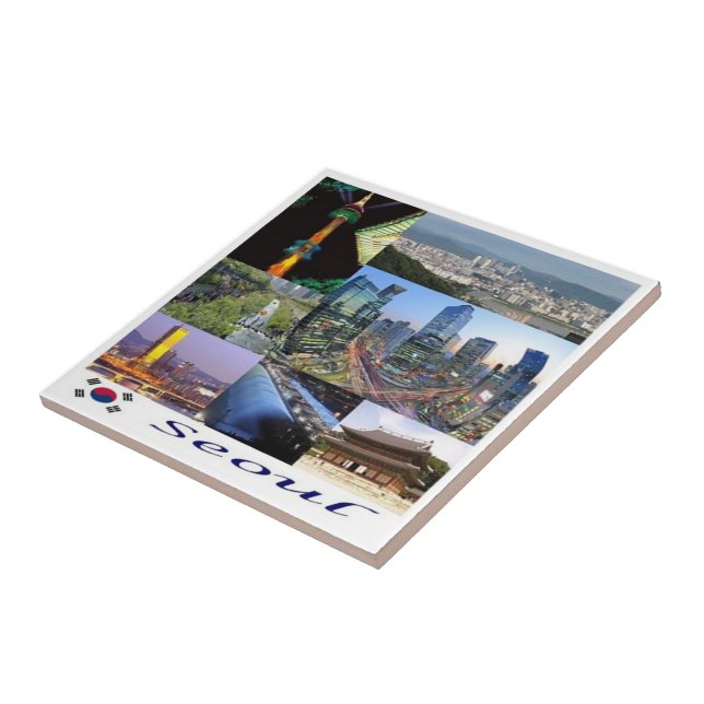 zKR008 SEOUL mosaic, South Korea, Asia, Ceramic Tile (Side)