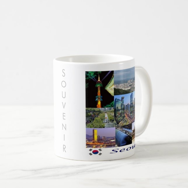 zKR008 SEOUL mosaic, South Korea, Asia, Coffee Mug (Front Right)