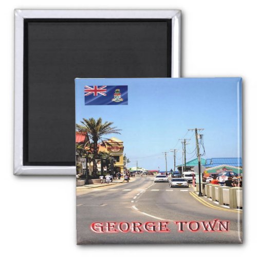 zKY003 GEORGE TOWN Cayman Islands Fridge Magnet